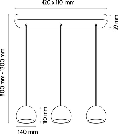 Lampa wisząca BALLI-3