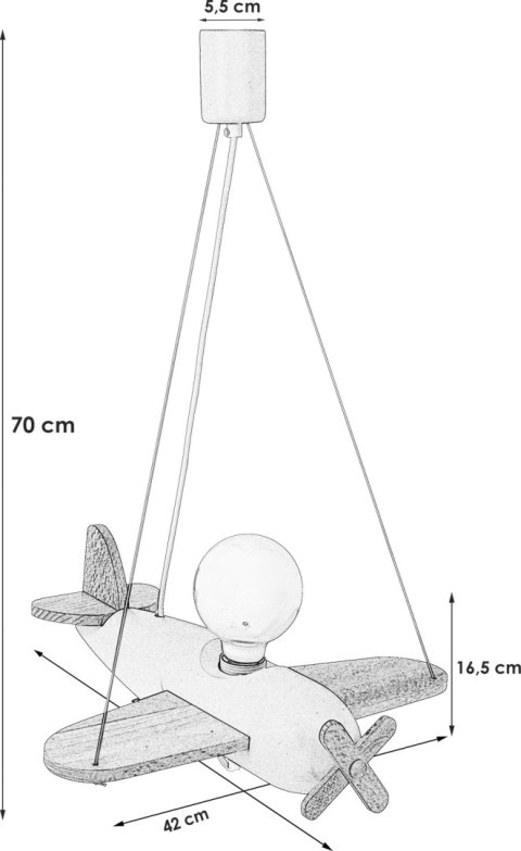 Lampa wisząca Clipper czerwono-pomarańczowy