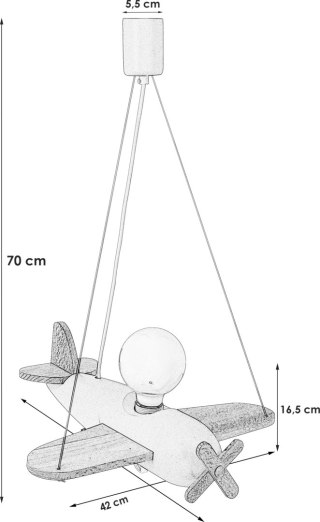 Lampa wisząca Clipper zielono-błękitny