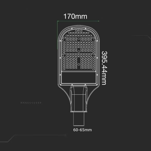 Oprawa Uliczna LED V-TAC SAMSUNG CHIP 50W VT-51ST 4000K 4200lm 3 Lata Gwarancji