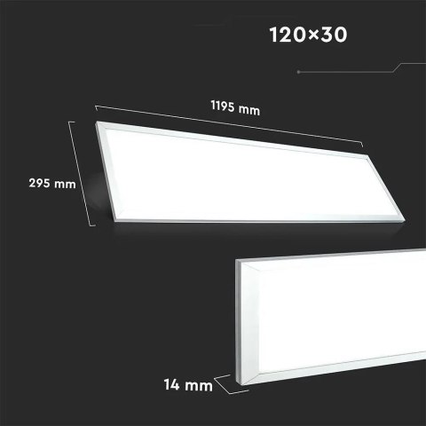Panel LED V-TAC 29W 1200x300 137Lm/W VT-12031 6400K 3960lm Panel LED V-TAC 29W 1200x300 137Lm/W VT-12031 6400K 3960lm
