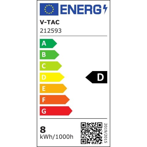 Taśma LED V-TAC SMD2835 630LED 24V IP20 5mb 8W/m VT-2835 126 3000K 1100lm Taśma LED V-TAC SMD2835 630LED 24V IP20 5mb 8W/m VT-2835 126 3000K 1100lm