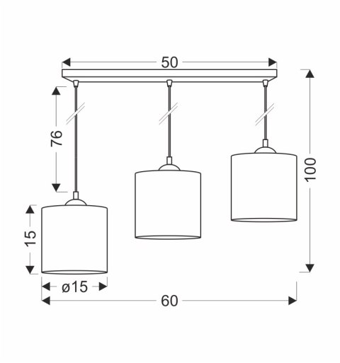 LEGNO LAMPA WISZĄCA CZARNY 15 3X40W E27 ABAŻUR ORZECHOWY LEGNO LAMPA WISZĄCA CZARNY 15 3X40W E27 ABAŻUR ORZECHOWY
