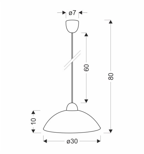 MANGANO LAMPA WISZĄCA 1X60W E27 KLOSZ BIAŁY Z WZOREM MANGANO LAMPA WISZĄCA 1X60W E27 KLOSZ BIAŁY Z WZOREM