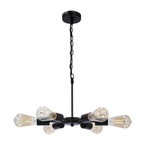 Sparta lampa wisząca czarny 6x60w e27 Sparta lampa wisząca czarny 6x60w e27