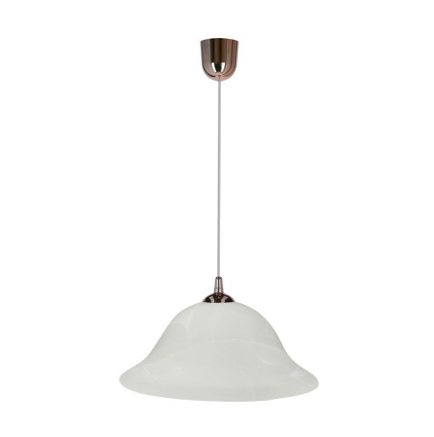 VERA LAMPA WISZĄCA MIEDZIANY 1X60W E27 KLOSZ ALABASTROWY VERA LAMPA WISZĄCA MIEDZIANY 1X60W E27 KLOSZ ALABASTROWY