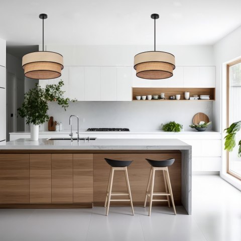 LORENZO lampa wisząca czarny 1x60W E27 abażur kremowy z czarną oblamówką LORENZO lampa wisząca czarny 1x60W E27 abażur kremowy z czarną oblamówką