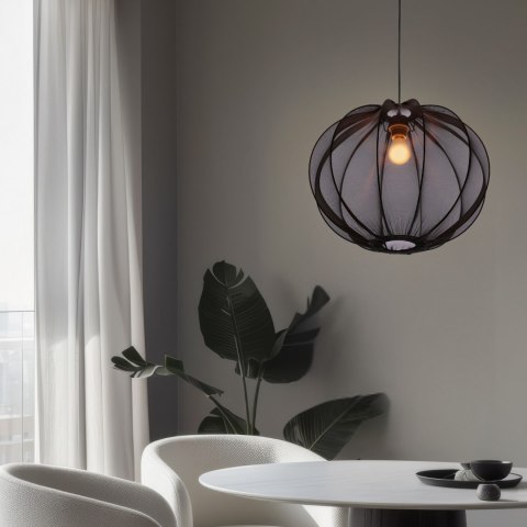 MELLOW lampa wisząca czarny 1x40W E27 abażur mist 52 czarny kula MELLOW lampa wisząca czarny 1x40W E27 abażur mist 52 czarny kula