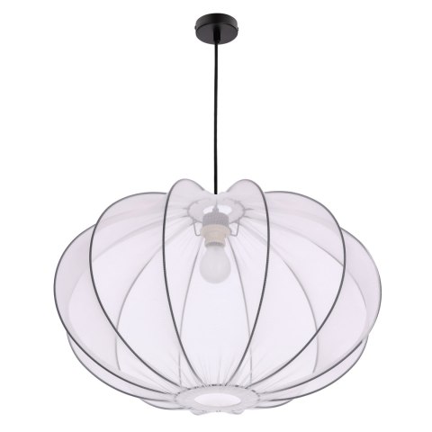 MELLOW lampa wisząca czarny 1x40W E27 abażur mist 60 biały kula MELLOW lampa wisząca czarny 1x40W E27 abażur mist 60 biały kula