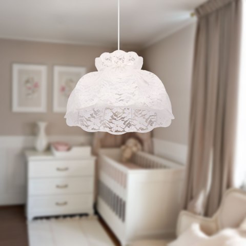 ROSSINI lampa wisząca biały 1x40W E27 abażur biały ROSSINI lampa wisząca biały 1x40W E27 abażur biały