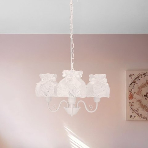 ROSSINI lampa wisząca biały 3x40W E27 abażur biały ROSSINI lampa wisząca biały 3x40W E27 abażur biały