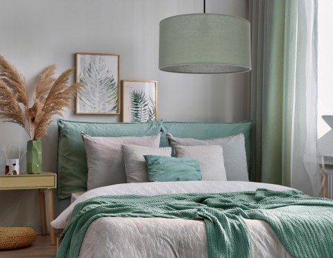 SHANTI lampa wisz¹ca czarny 1x40 E27 aba¿ur miêtowy SHANTI lampa wisz¹ca czarny 1x40 E27 aba¿ur miêtowy