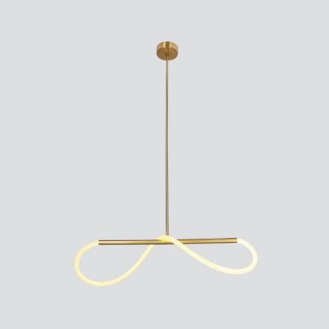 SUPREME lampa wiszaca 80cm złoty 18W LED 3000K biały SUPREME lampa wiszaca 80cm złoty 18W LED 3000K biały