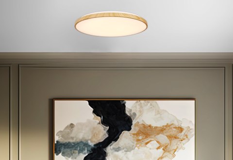 TENS lampa sufitowa plafon drew. 48W LED 3000/4000/6000K 59cm klosz biały, pilot TENS lampa sufitowa plafon drew. 48W LED 3000/4000/6000K 59cm klosz biały, pilot