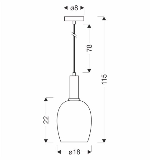 WOLKEN lampa wiszaca czarny 1x40W E27 klosz biały WOLKEN lampa wiszaca czarny 1x40W E27 klosz biały