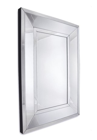 Lustro Ava 80/120cm klasyczne prostokątne w prostej lustrzanej ramie