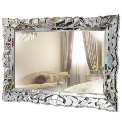 Lustro Persefona 80/140cm dekoracyjne prostokątne w ornamentowej ramie z motywem roślinnym Lustro Persefona 80/140cm dekoracyjne prostokątne w ornamentowej ramie z motywem roślinnym