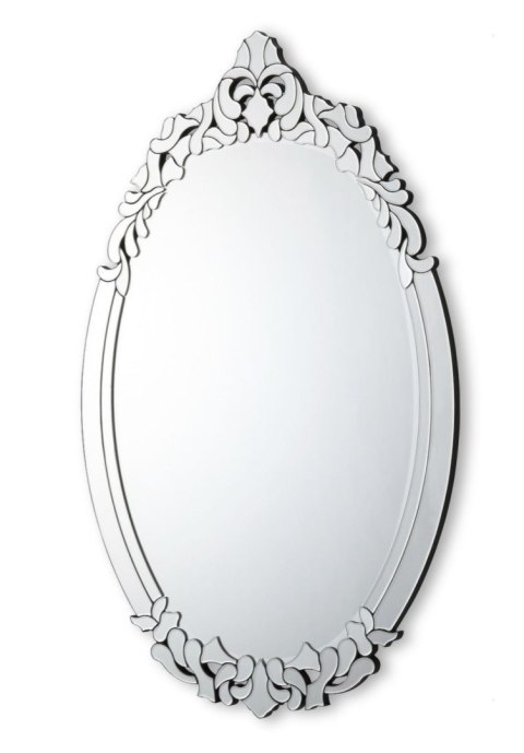 Lustro owalne Mosca 75/120cm z roślinnym ornamentem Lustro owalne Mosca 75/120cm z roślinnym ornamentem
