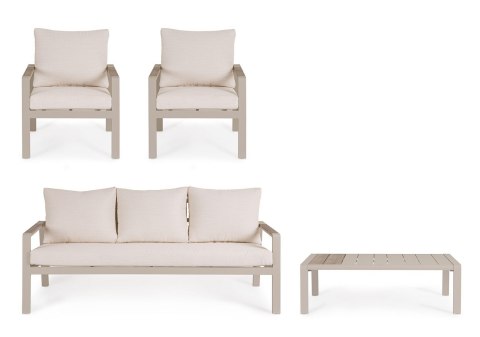 BIZZOTTO zestaw ogrodowy ELNA PEYOTE beżowy