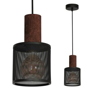 Lampa Wisząca ARES BLACK 1xE27