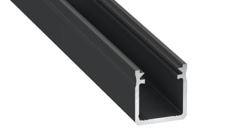 PROFIL ALUMINIOWY CZARNY TYP Y 1m + KLOSZ MLECZNY PROFIL ALUMINIOWY CZARNY TYP Y 1m + KLOSZ MLECZNY