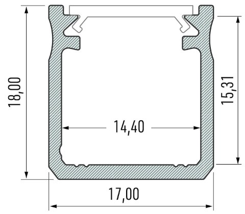PROFIL ALUMINIOWY CZARNY TYP Y 1m + KLOSZ MLECZNY PROFIL ALUMINIOWY CZARNY TYP Y 1m + KLOSZ MLECZNY