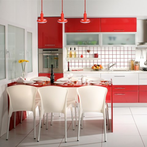 ŻARÓWKA UFO 15W LED CZERWONA+ KABEL W OPLOCIE