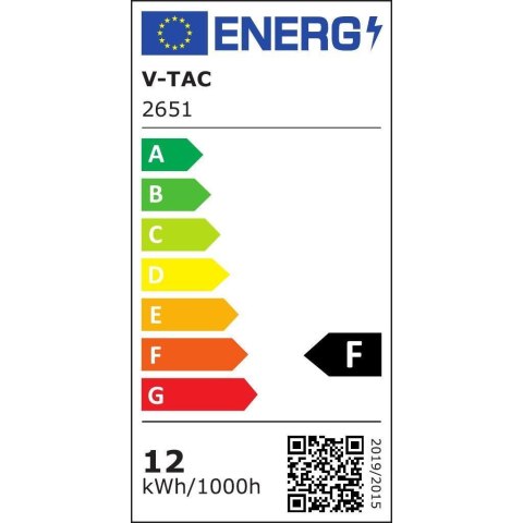 Taśma LED V-TAC Bezpunktowa COB 512LED 24V CRI90+ 12W/m VT-COB 6000K 1000lm 3 Lata Gwarancji