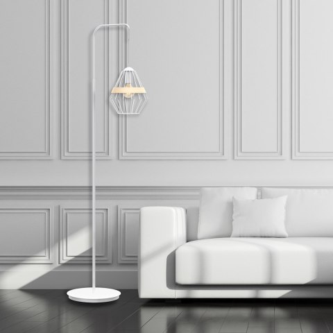 Lampa stojąca Cliff 1xE27 Biały