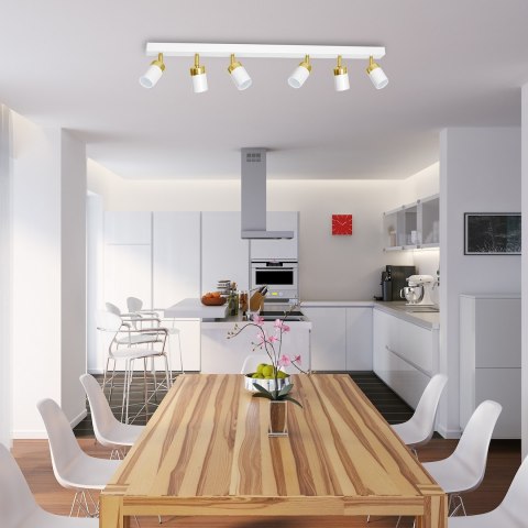 Lampa sufitowa JOKER WHITE/GOLD 6xGU10