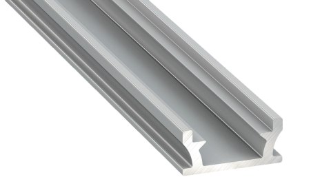 PROFIL ALUMINIOWY SREBRNY TYP T 2m + KLOSZ MLECZNY PROFIL ALUMINIOWY SREBRNY TYP T 2m + KLOSZ MLECZNY