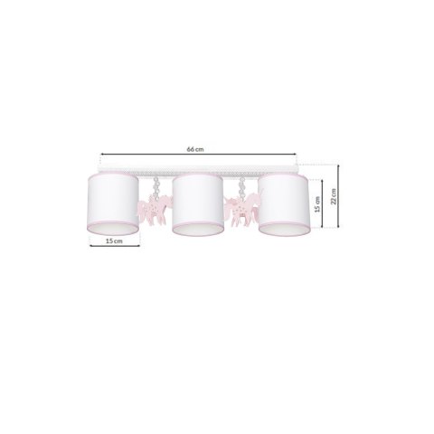 Lampa sufitowa UNI 3xE27