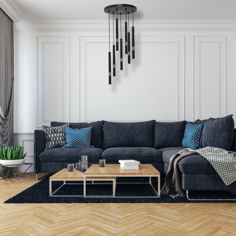Lampa wisząca MONZA BLACK/GOLD 7xG9 8W