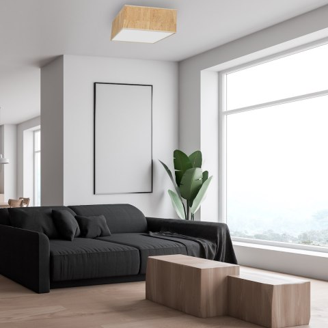 Lampa sufitowa Cork 2xE27 Biały / Korek