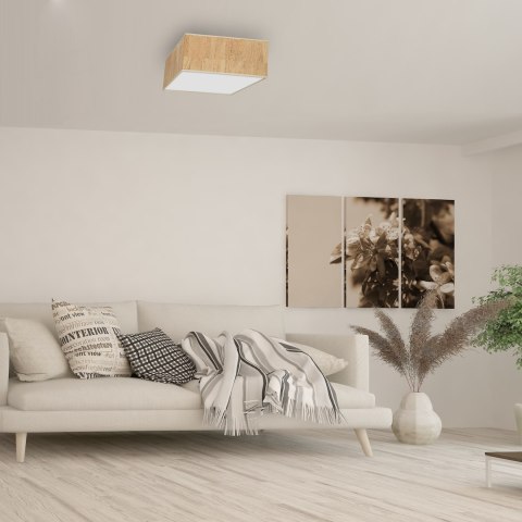 Lampa sufitowa Cork 2xE27 Biały / Korek