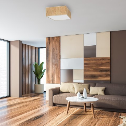 Lampa sufitowa Cork 2xE27 Biały / Korek