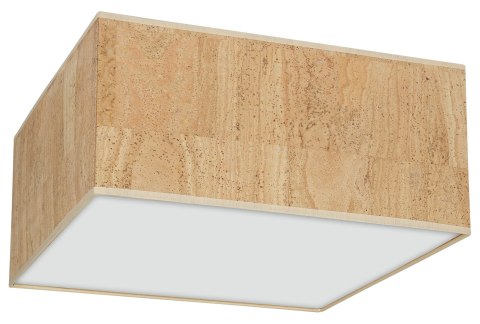 Lampa sufitowa Cork 2xE27 Biały / Korek