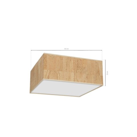 Lampa sufitowa Cork 3xE27 Biały / Korek
