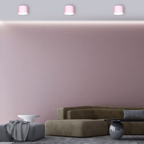 Lampa sufitowa DIXIE Pink 1xGX53