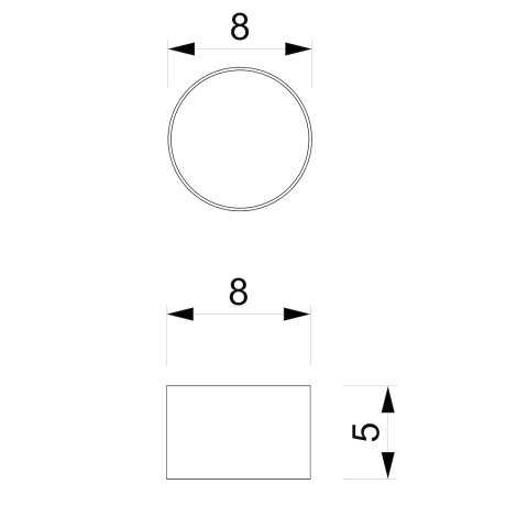 Lampa sufitowa Dixie 1xGX53 Biały