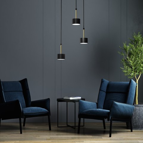 Lampa wisząca ARENA BLACK/GOLD 3xGX53