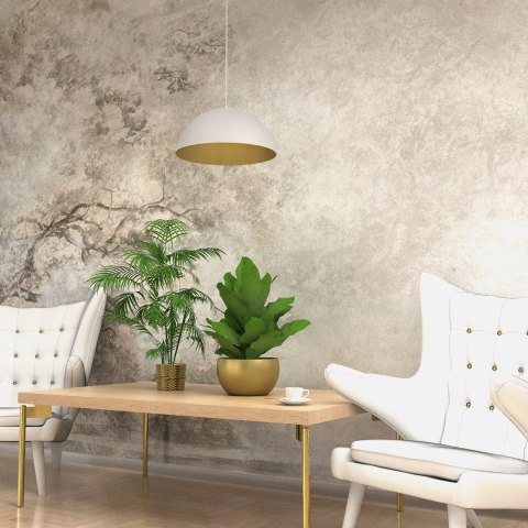 Lampa wisząca Beta 1xE27 35cm Biały/Złoty