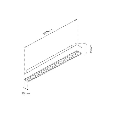 MAGNETIC TRACK 18W LED 3000K MAGNETIC TRACK 18W LED 3000K