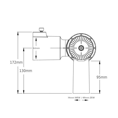 Wysięgnik Uchwyt Adapter do Lamp Ulicznych LED 48mm V-TAC VT-11858 VT-795-1