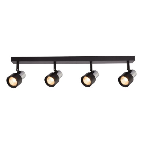 Lampa Sufitowa Cino 4xGU10 Czarny + Chrom Lampa Sufitowa Cino 4xGU10 Czarny + Chrom