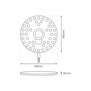 Moduł Led FIX 20W 4000K Fi160