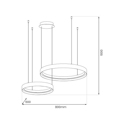 Lampa wisząca ORBITA 72W LED
