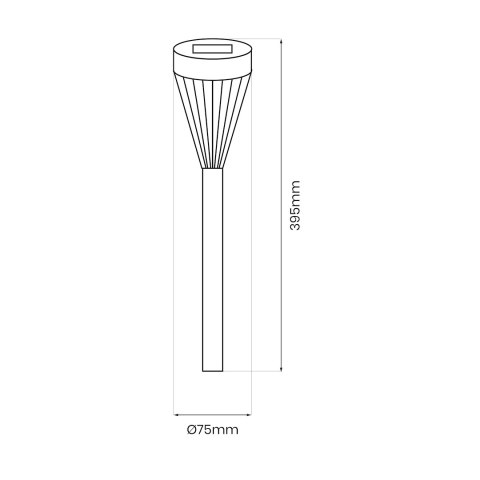 Pochodnia Solarna Flame 1700K IP44