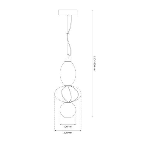 Lampa wisząca ASCOLI 18W LED