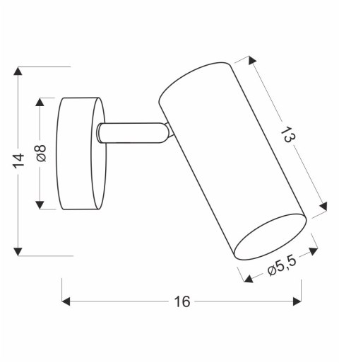 Colly lampa kinkiet biały 1x15w gu10 klosz biały Colly lampa kinkiet biały 1x15w gu10 klosz biały